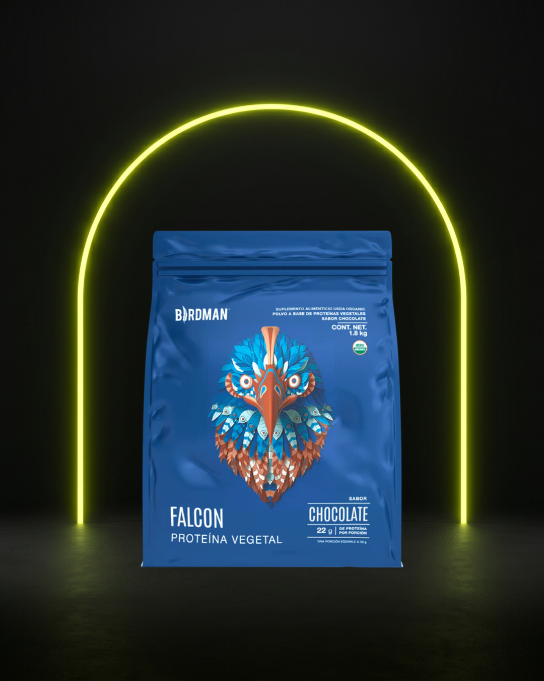 Falcon Protein: Proteína Vegana Orgánica en Polvo - 1.8 kg