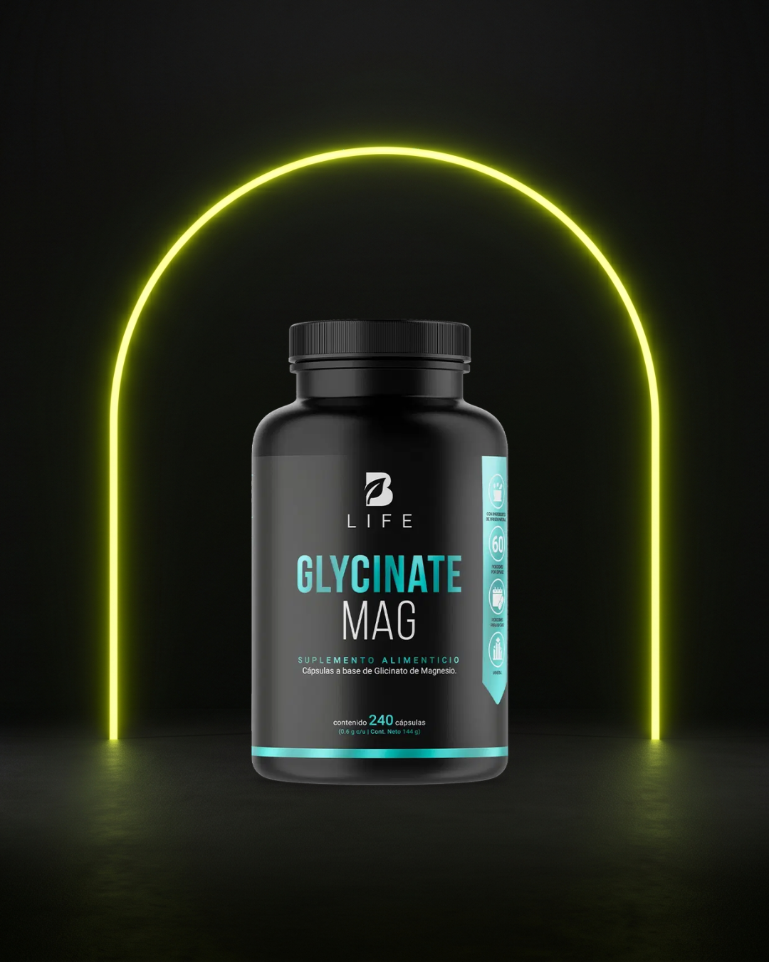 Glicinato de Magnesio - 1800 mg por porción