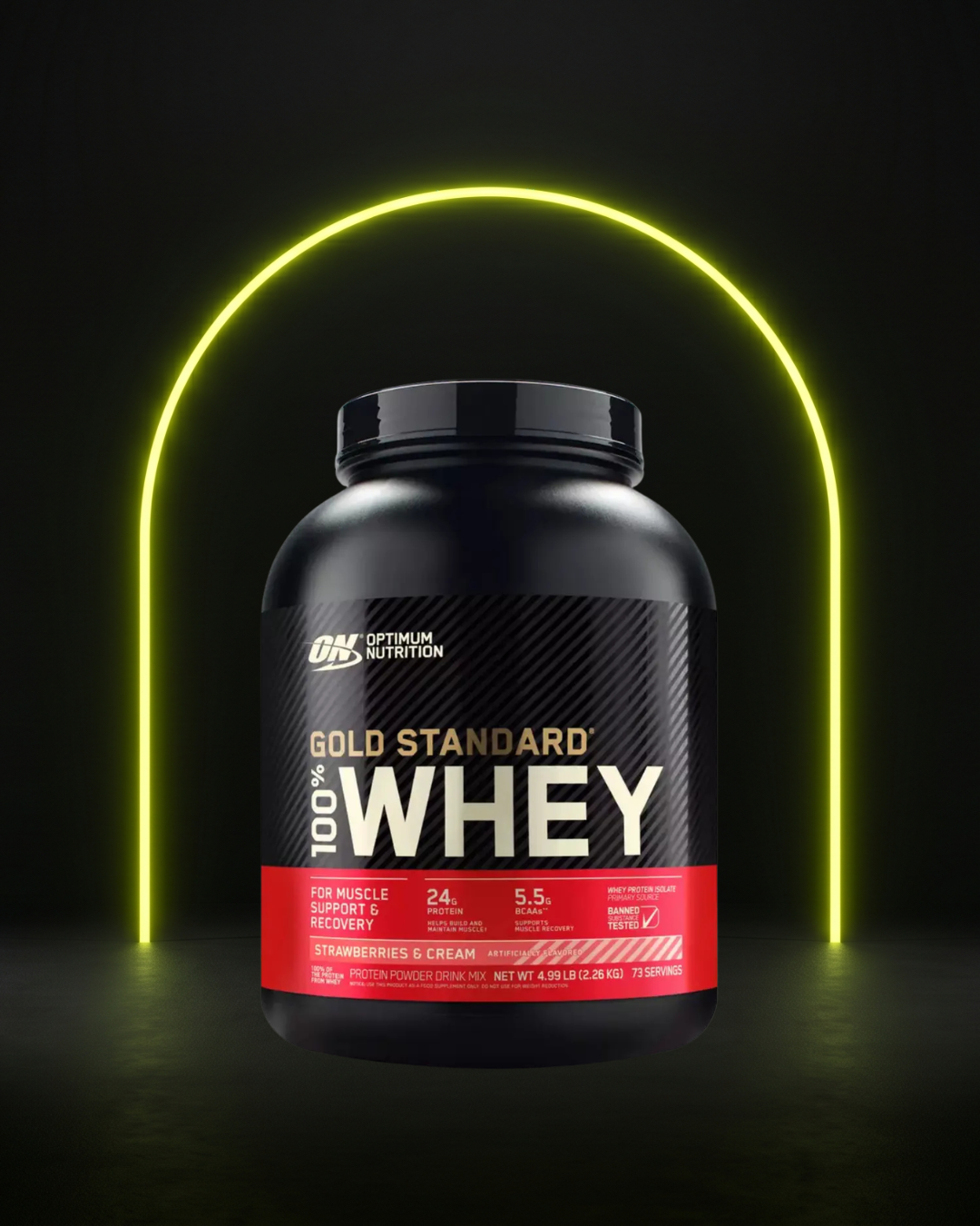 Gold Standard 100% Whey Proteína de suero de leche Optimum Nutrition - Strawberries & Cream