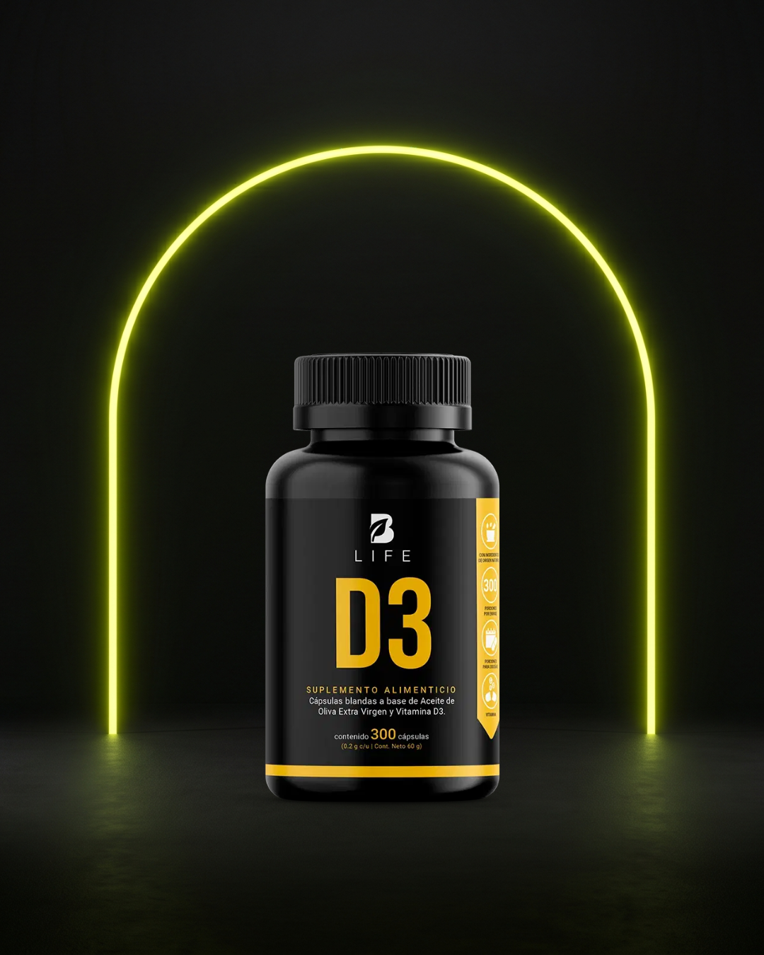 Vitamina D3 con Aceite de Oliva Extra Virgen 5000 UI