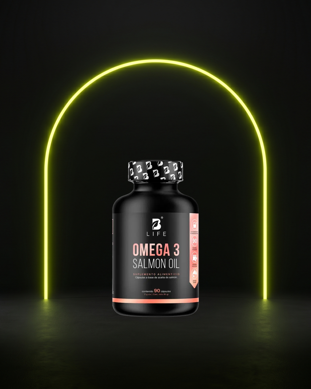 Omega 3 Aceite Puro de Salmón - 1000 mg por porción