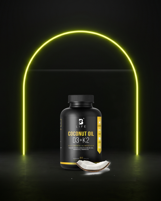 Vitamina D3 + K2 con Aceite de Coco