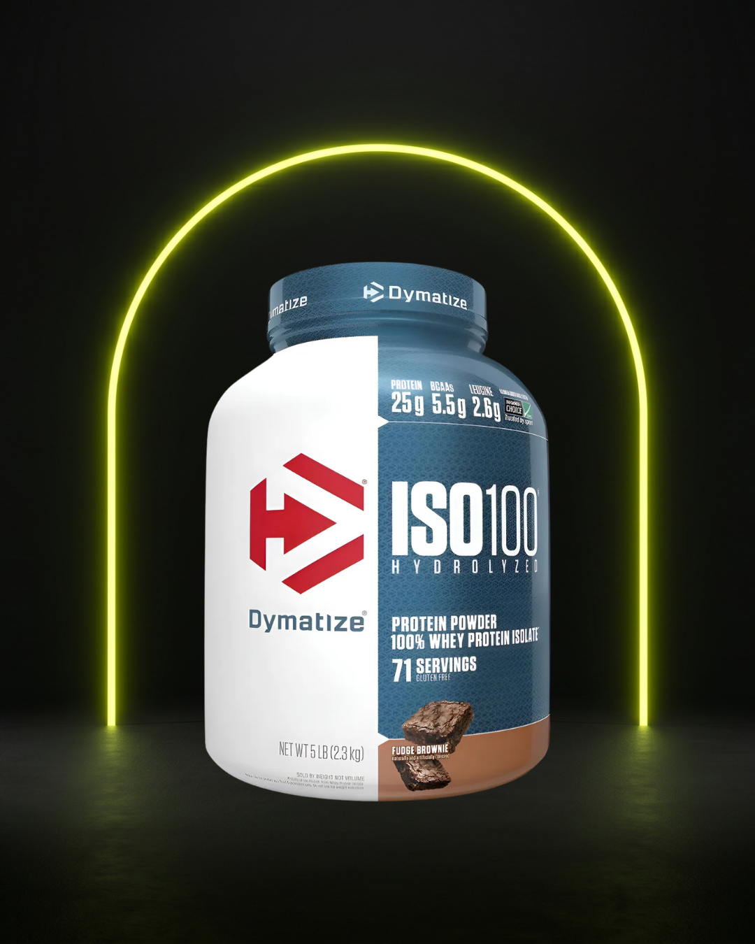 ISO 100 Proteína aislada de suero de leche Dymatize - Fudge Brownie