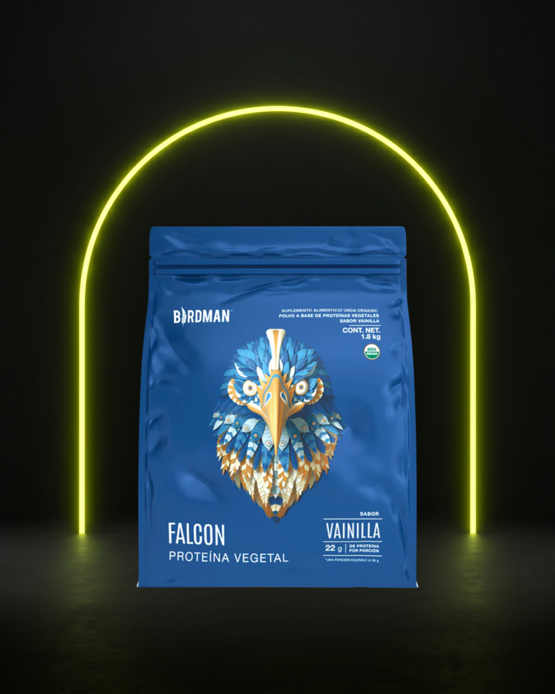 Falcon Protein: Proteína Vegana Orgánica en Polvo - 1.8 kg